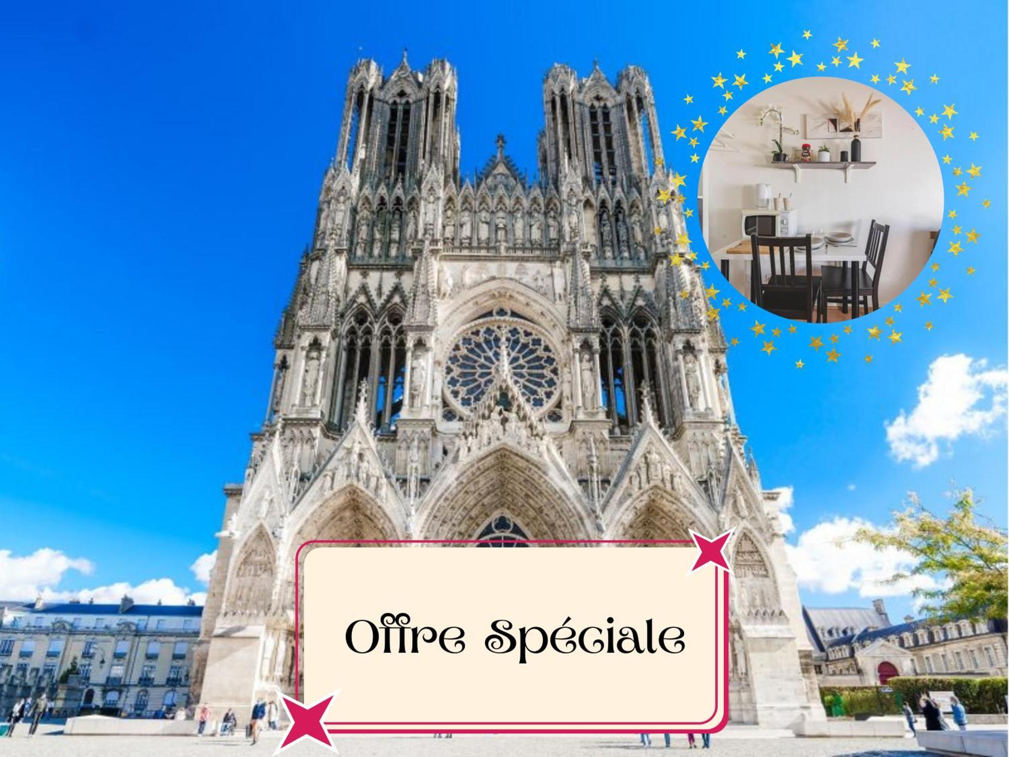Colbert 541 Hypercentre Apartment Reims Bagian luar foto